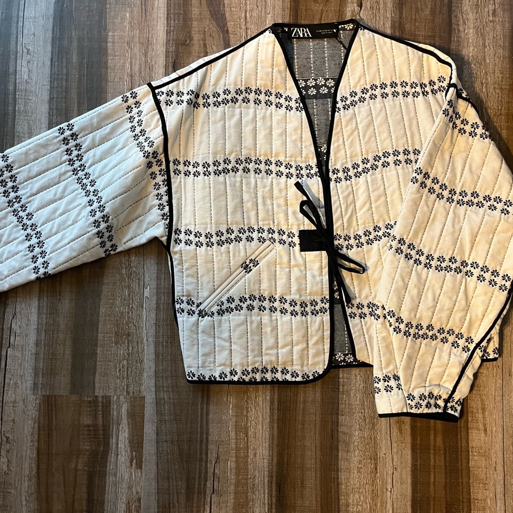 Zara quilted Japanese style jacket size xs